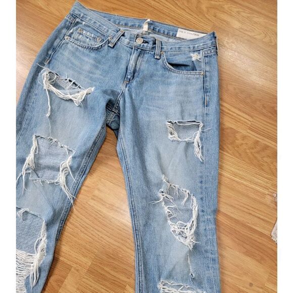 Rag & Bone Boyfriend Distressed Jean 25 - Picture 3 of 10